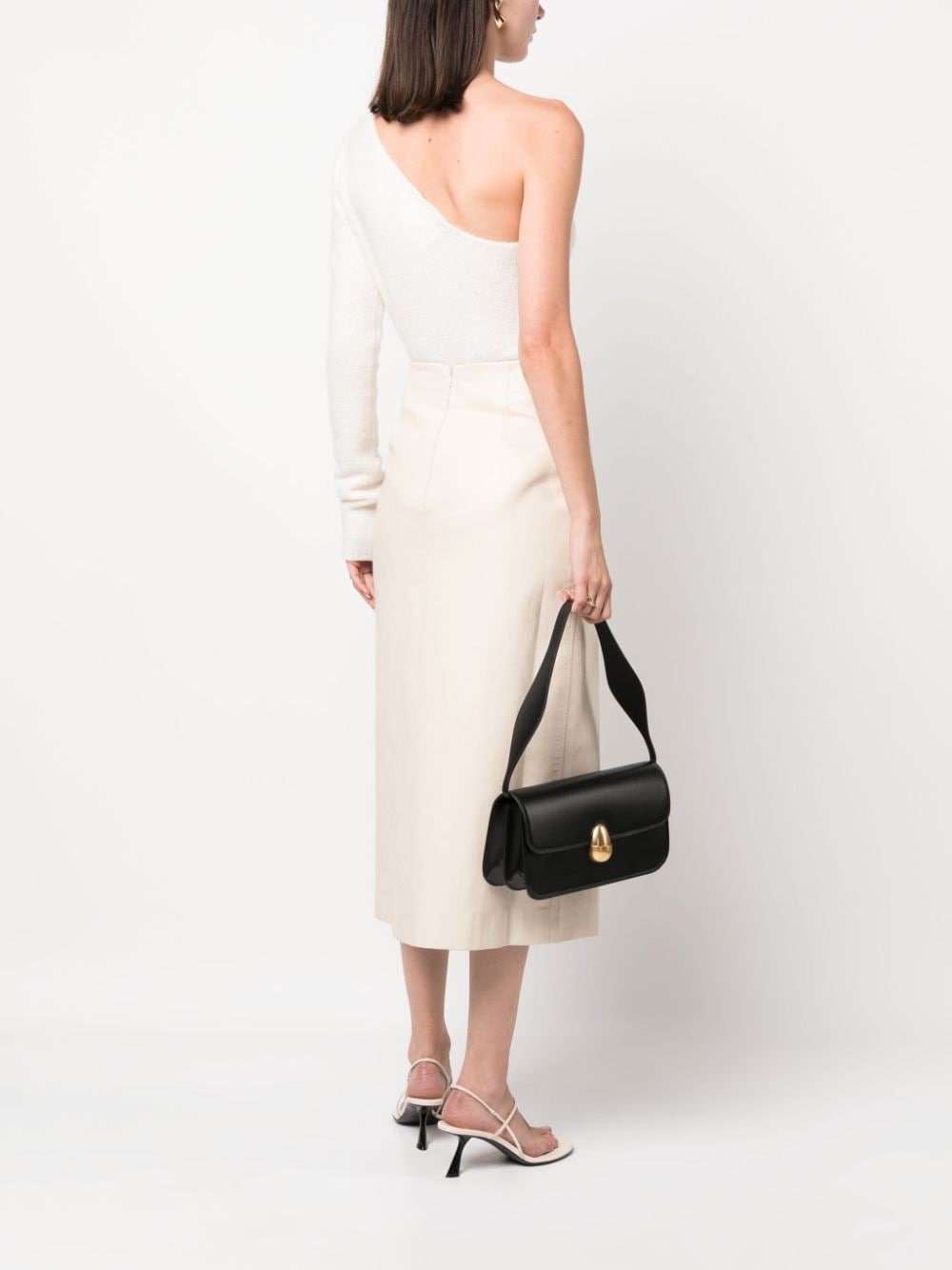 polished-finish shoulder bag - 2