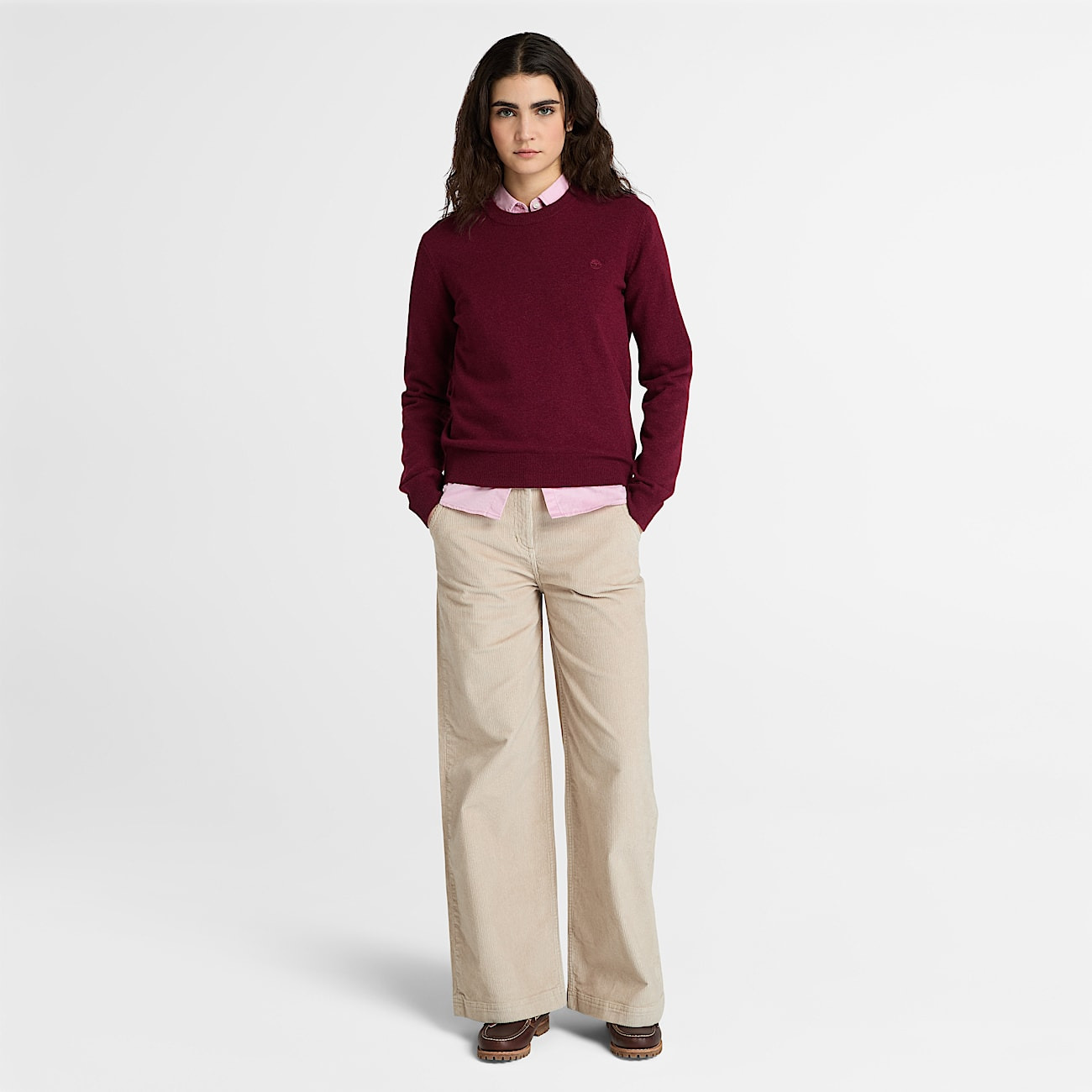 Women's Washed Corduroy Wide-Leg Pant - 3