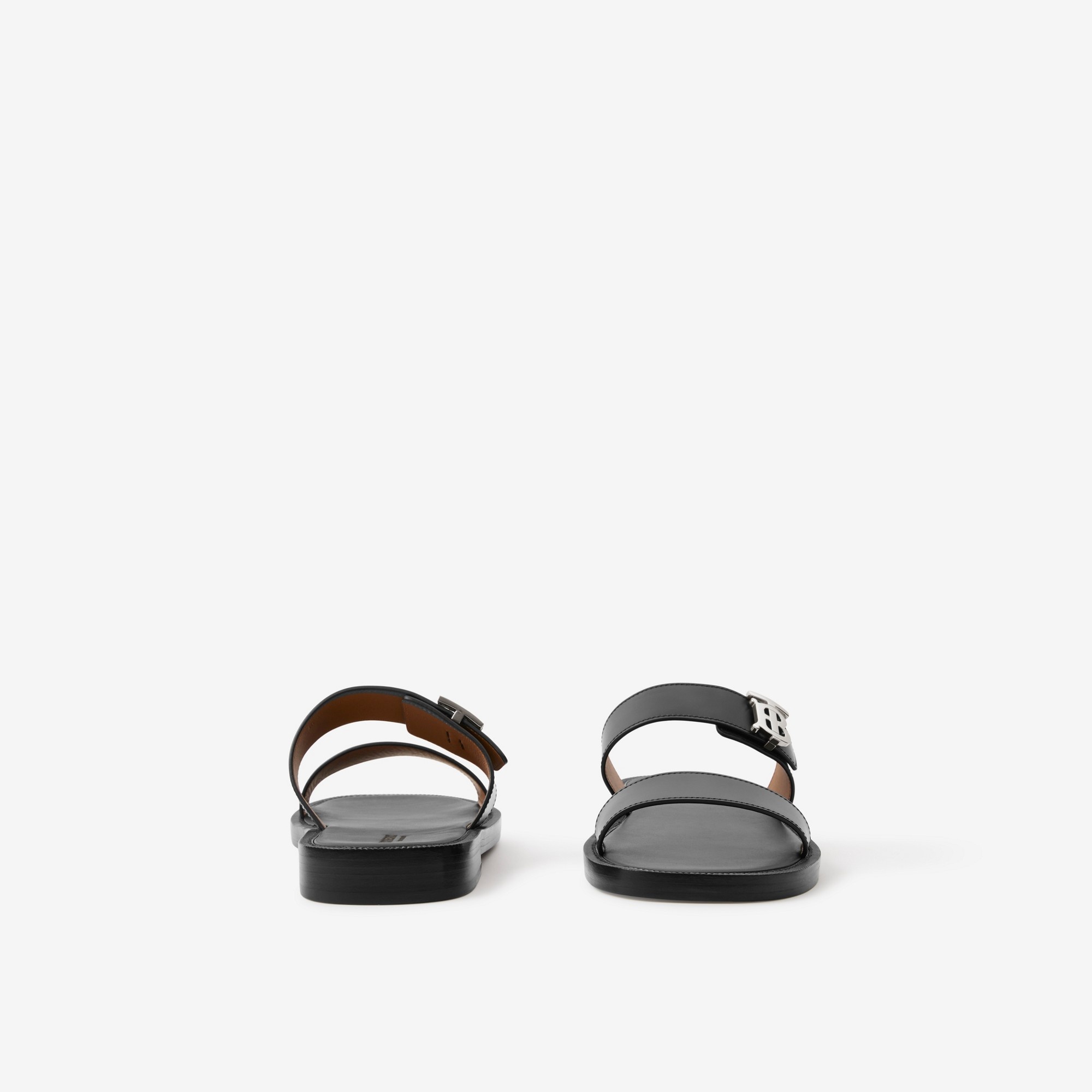 Monogram Motif Leather Sandals - 4