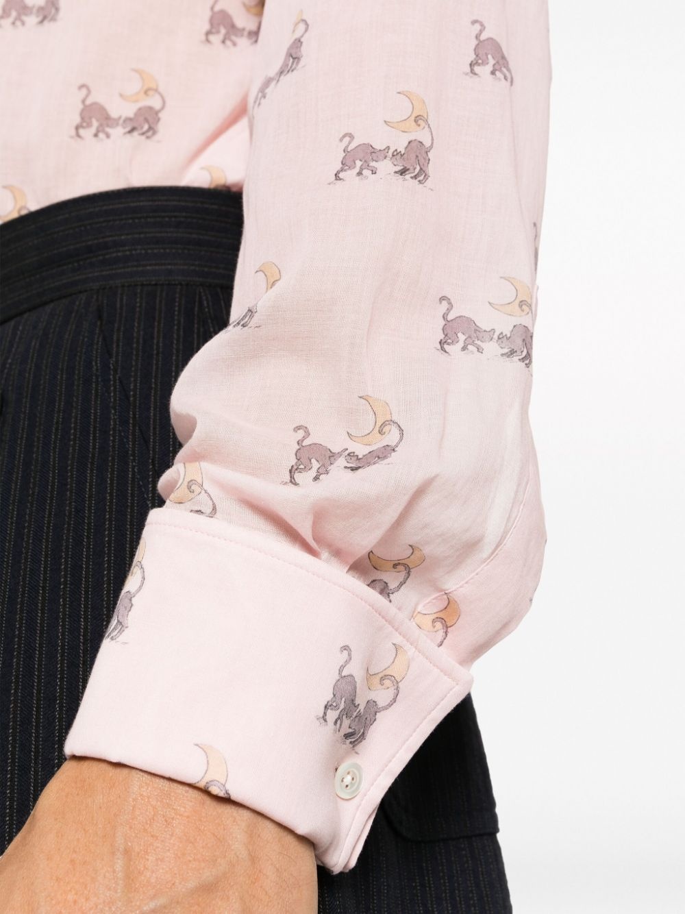 graphic-print cotton shirt - 5