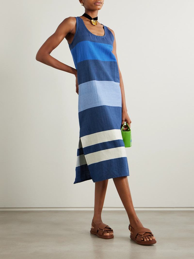 lemlem Lilian Striped Cotton Midi Dress outlook