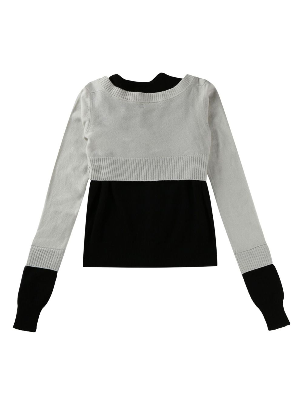layered cardigan - 2