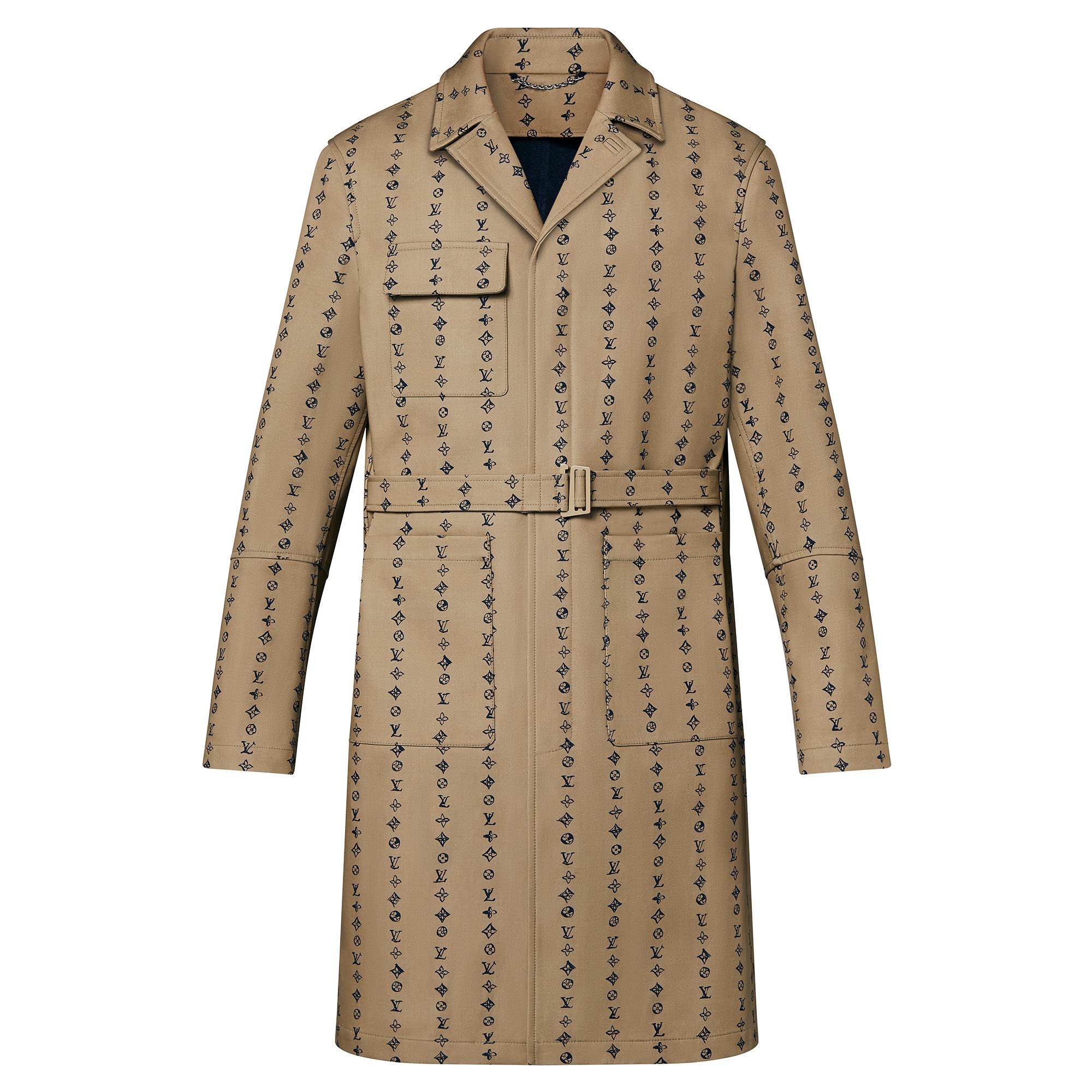 Monogram Stripes Belted Coat - 1