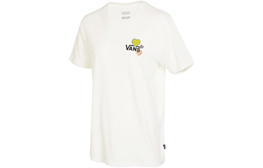 (WMNS) Vans Love Is Kind Boyfriend T-Shirt 'Marshmallow' VN0003KTFS8 - 1