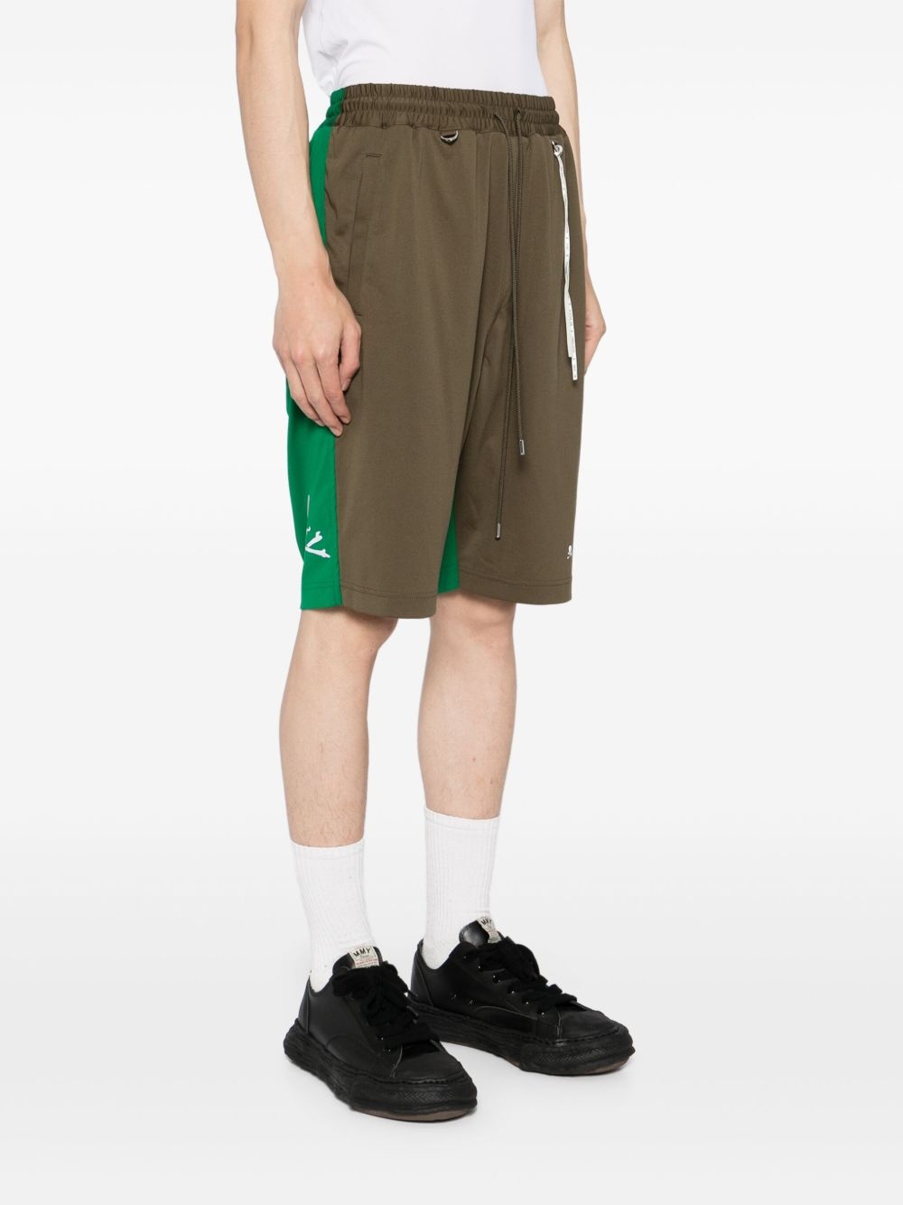colour-block shorts - 3