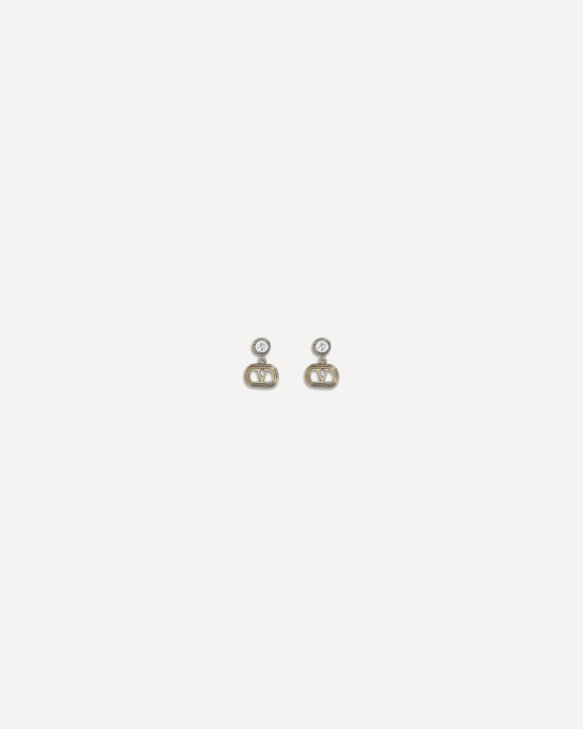 Ovalette Earrings in metal and Swarovski® crystals - 1