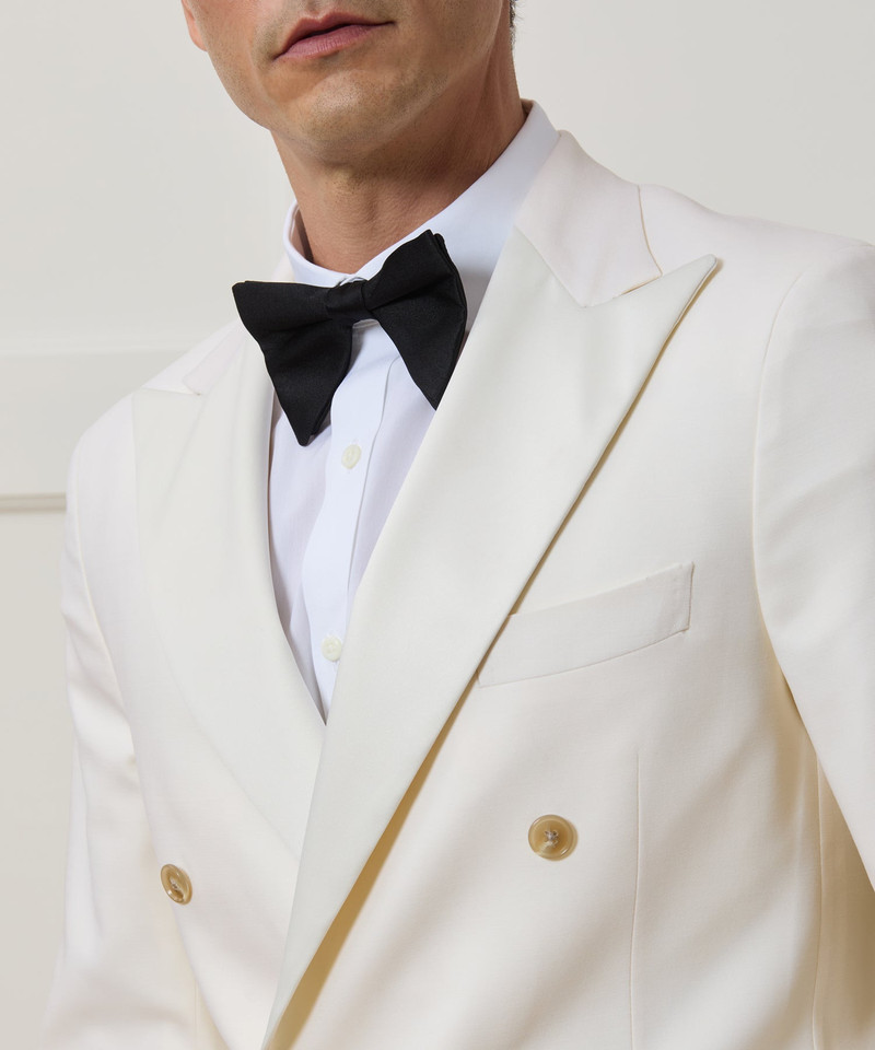 Italian Wool Double-Breasted Tuxedo Jacket 5