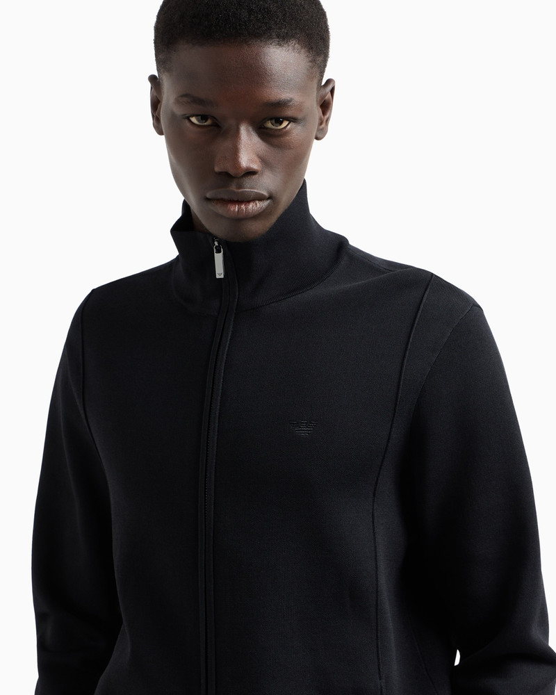 PLAIN-KNIT FULL-ZIP CARDIGAN 5