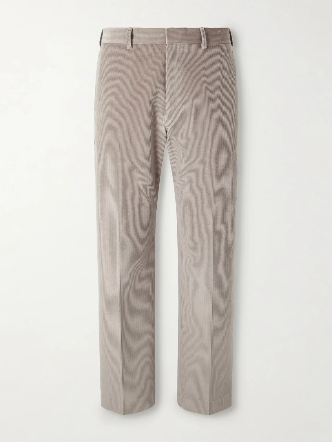 Straight-Leg Cotton-Stretch Corduroy Suit Trousers - 1