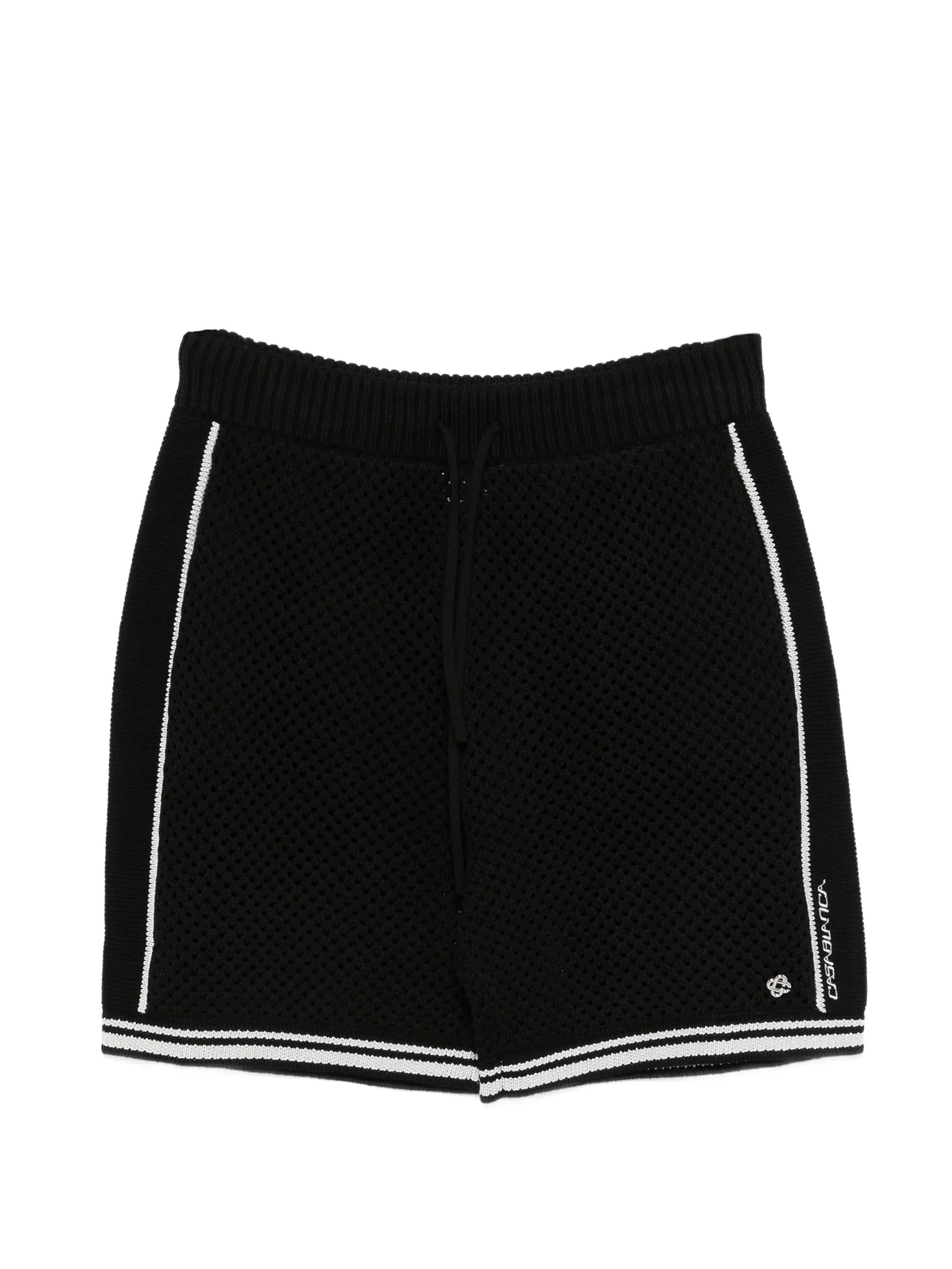 logo-detail drawstring shorts - 1