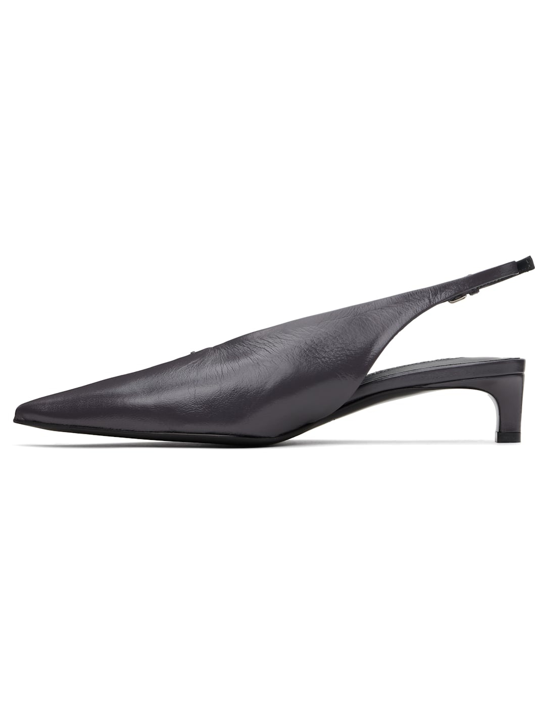 Gray Slingback Heels - 3