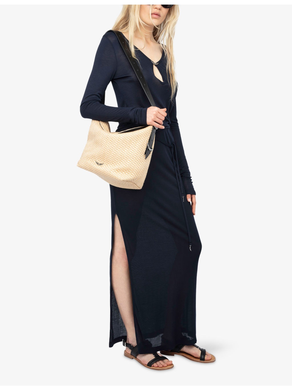 Tina Wing-Embellished Long-Sleeve Woven Top - 2
