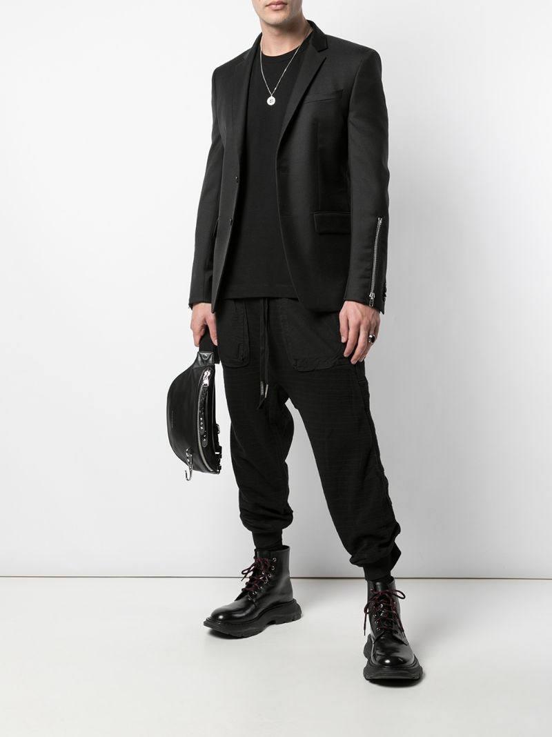 drop crotch relaxed trousers - 2