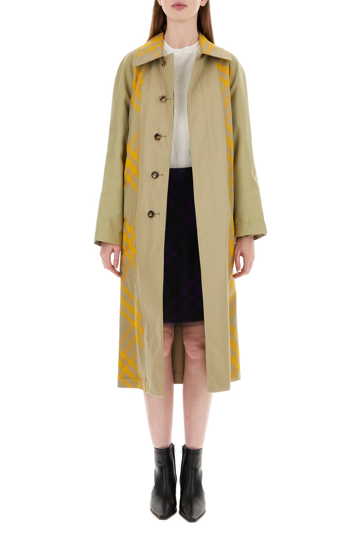 Two-tone cotton reversible Bradford trench coat - 7