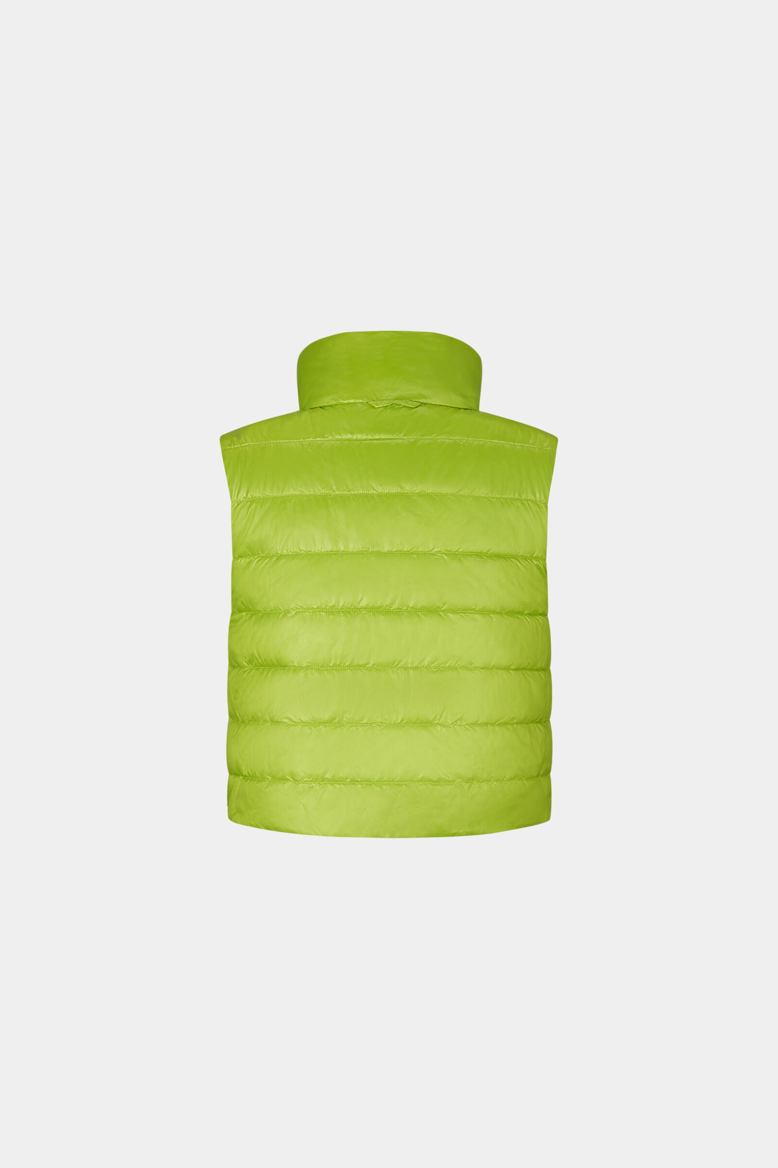 Aliah Reversible quilted waistcoat in Beige/Light green - 11