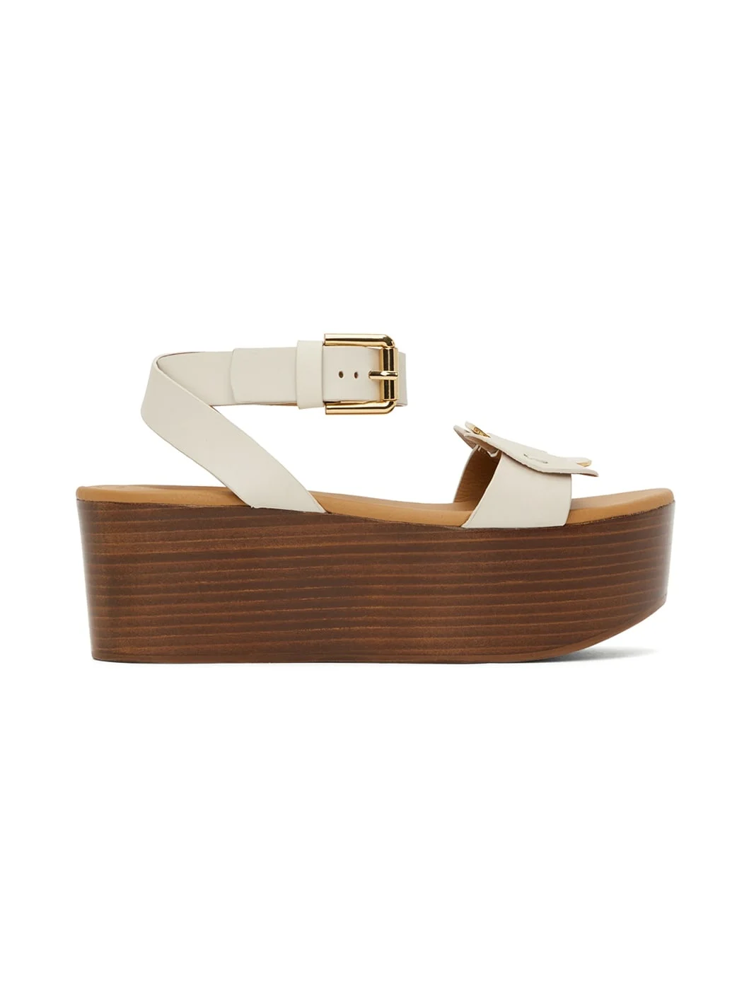 White Chany Platform Sandals - 1