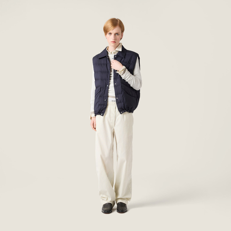 Miu Miu Technical pongé down vest outlook