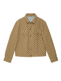 GUCCI Blue GG Canvas Reversible Denim Jacket | brownsfashion