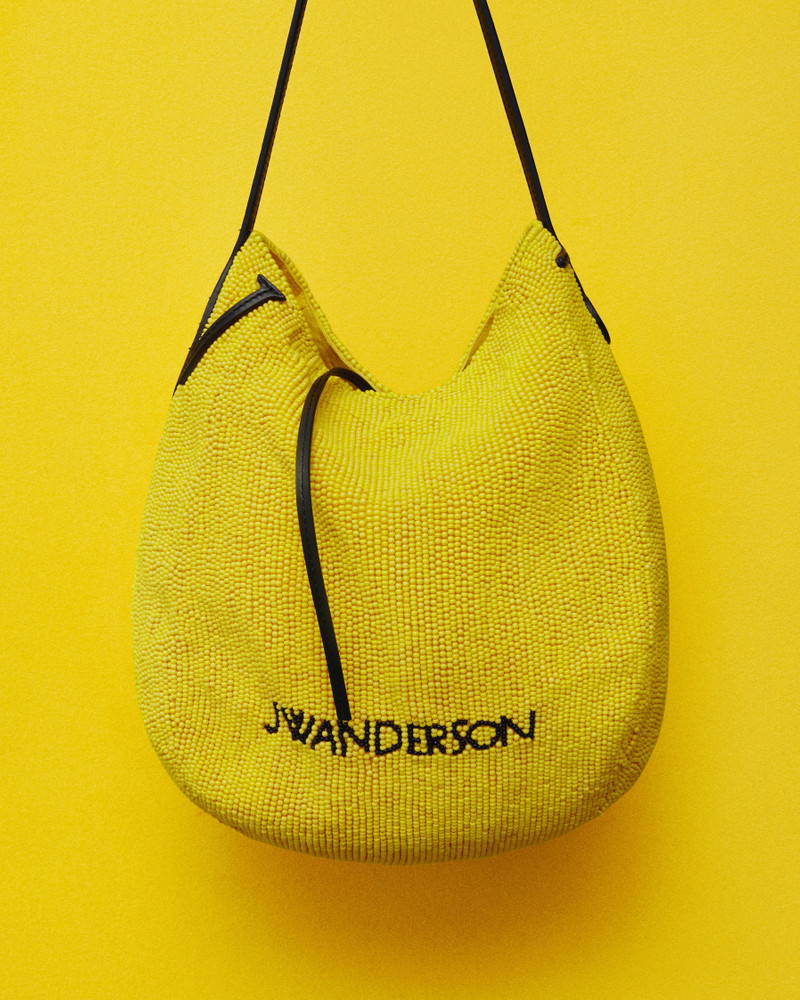 SMALL BEADED BULB BAG IN YELLOW 4