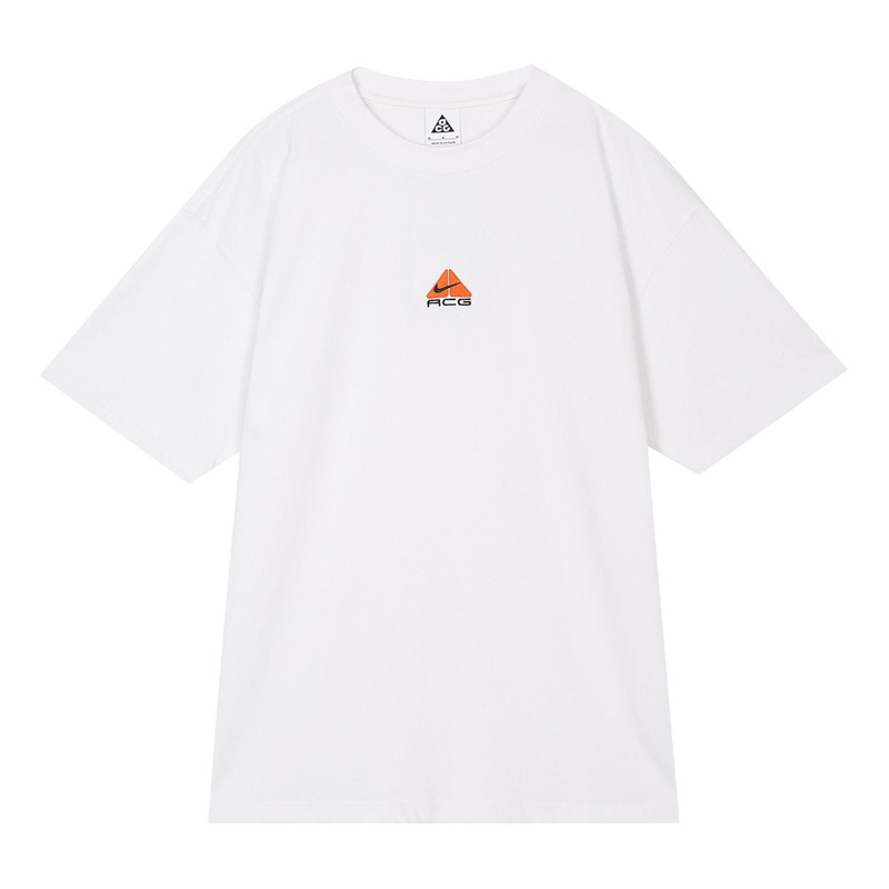 Nike ACG Logo Embroidered Pattern Loose Round Neck Short Sleeve White DQ1815-121 - 1
