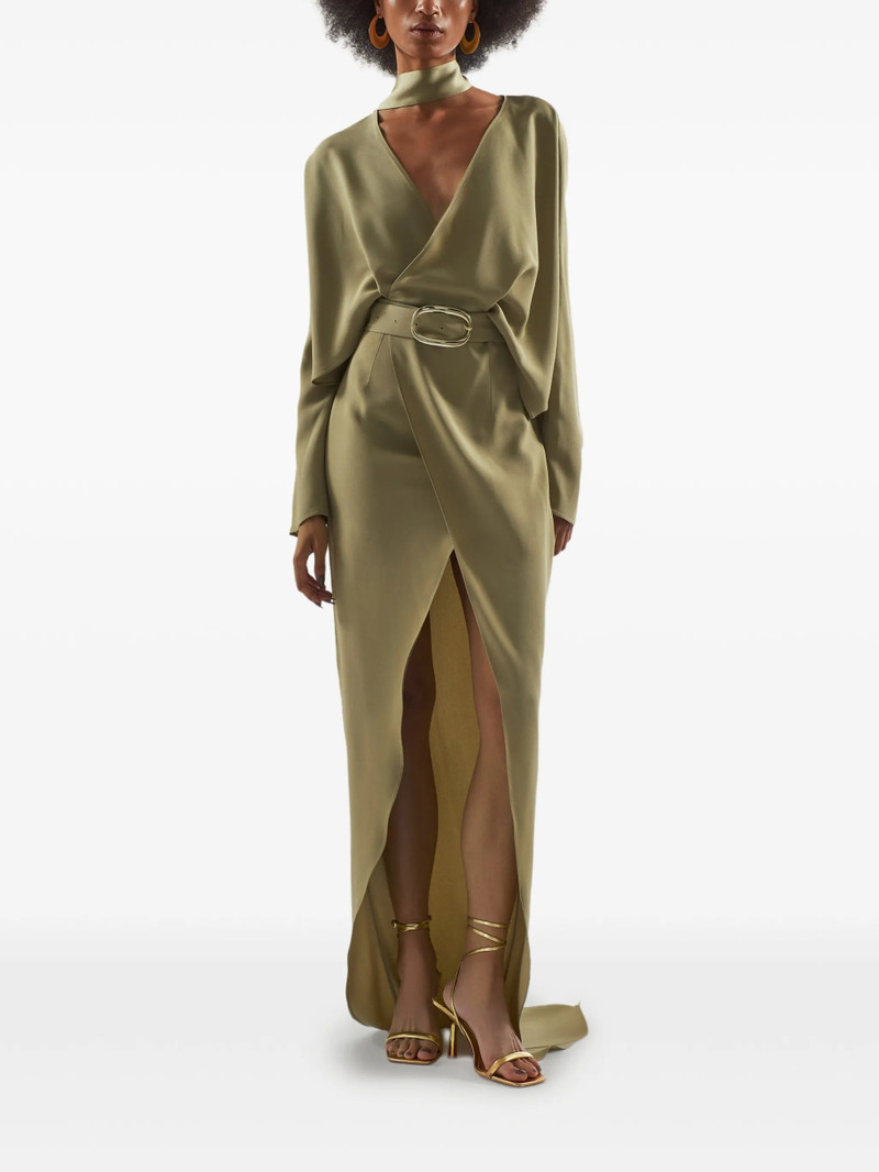 Taller Marmo Taller Marmo Dunaway V-neck Belted Dress outlook