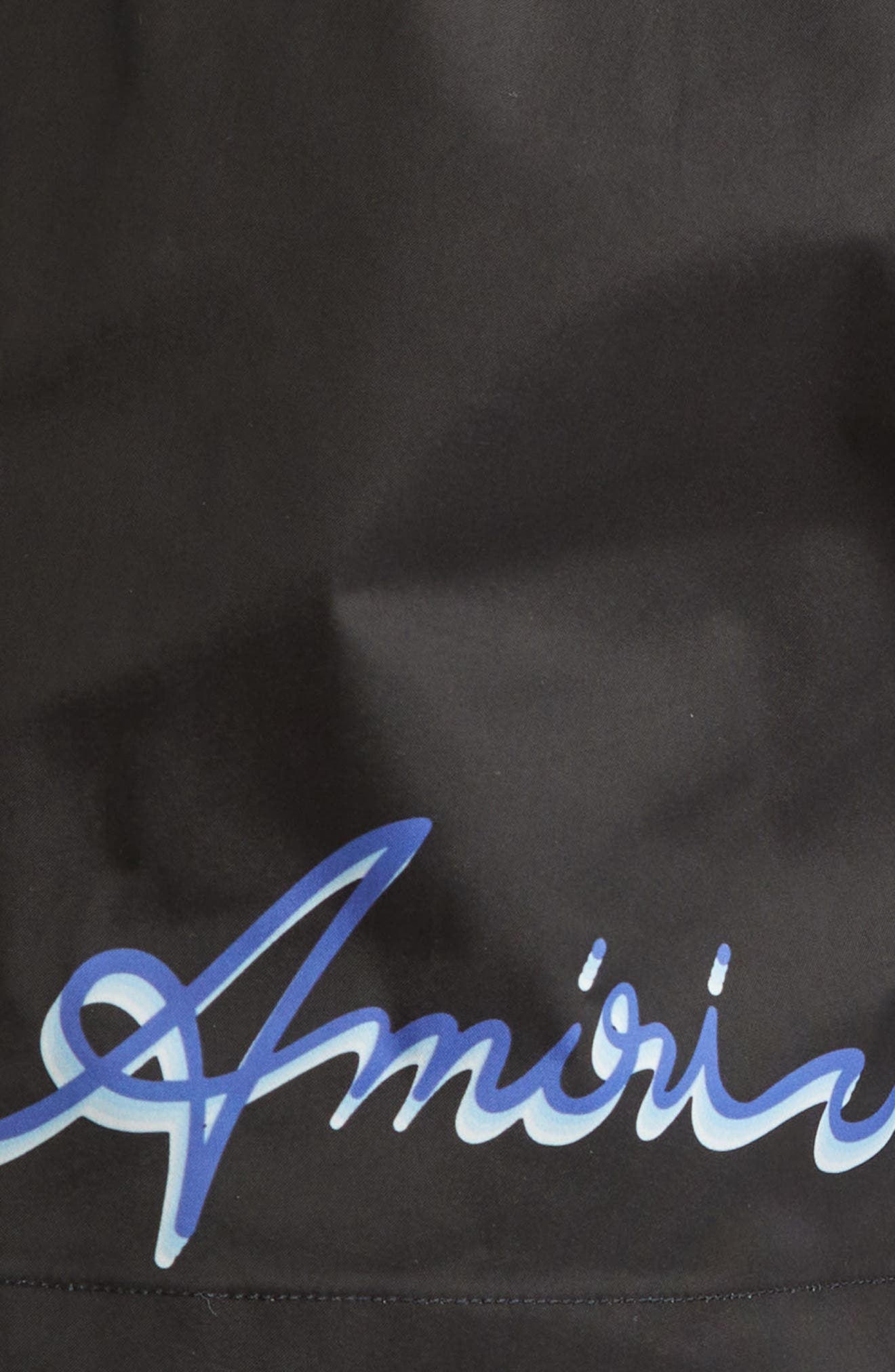 AMIRI Wave Logo Swim Trunks in Black at Nordstrom - 6