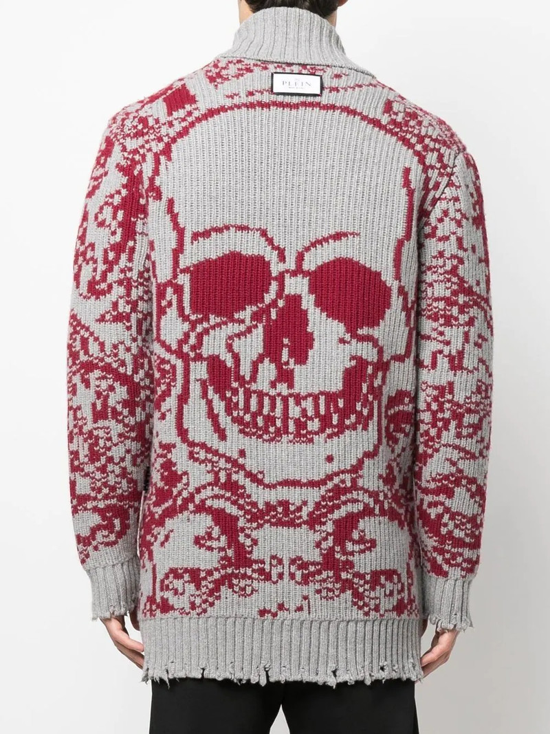 long intarsia-knit cardigan 4