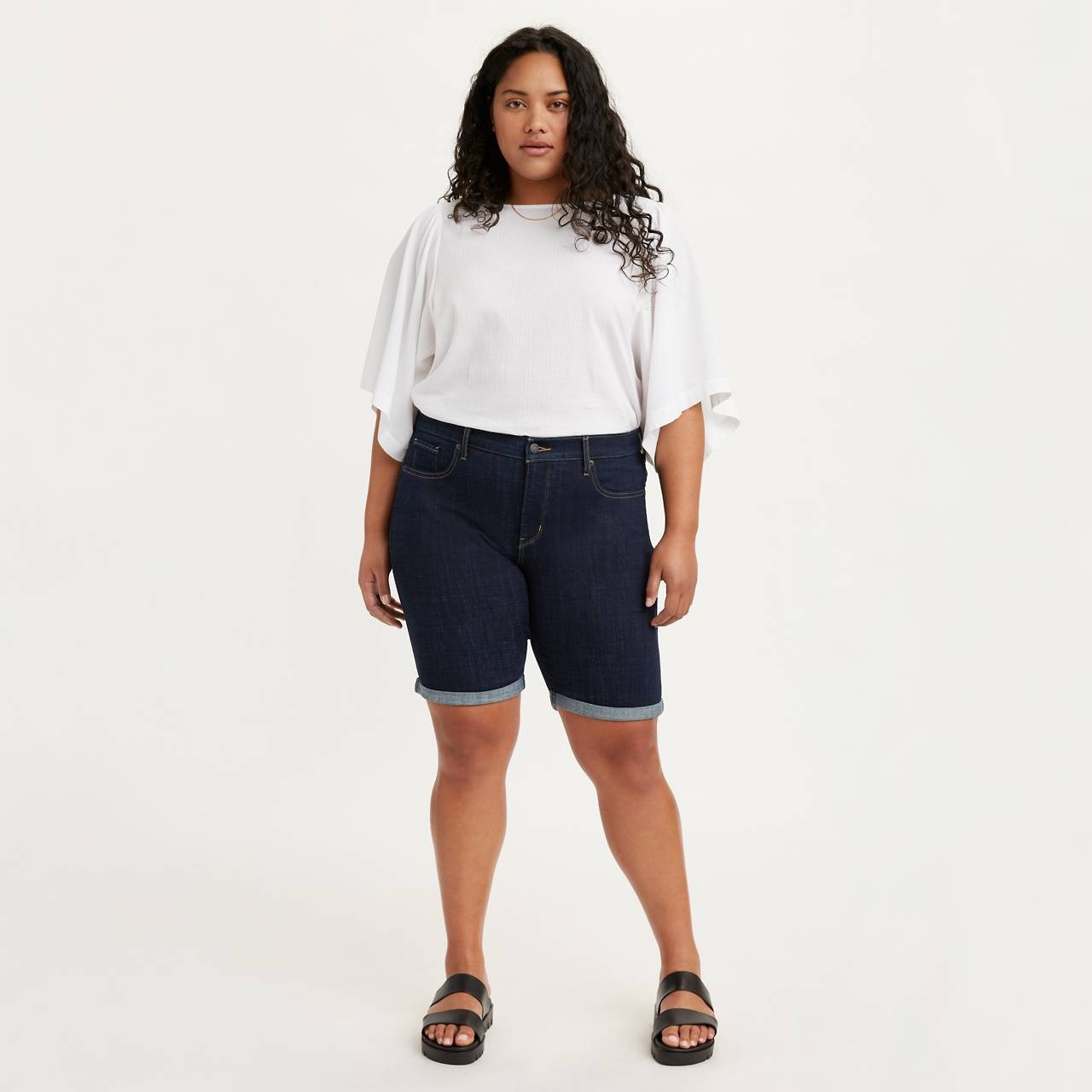 CLASSIC BERMUDA WOMEN'S SHORTS (PLUS SIZE) - 2