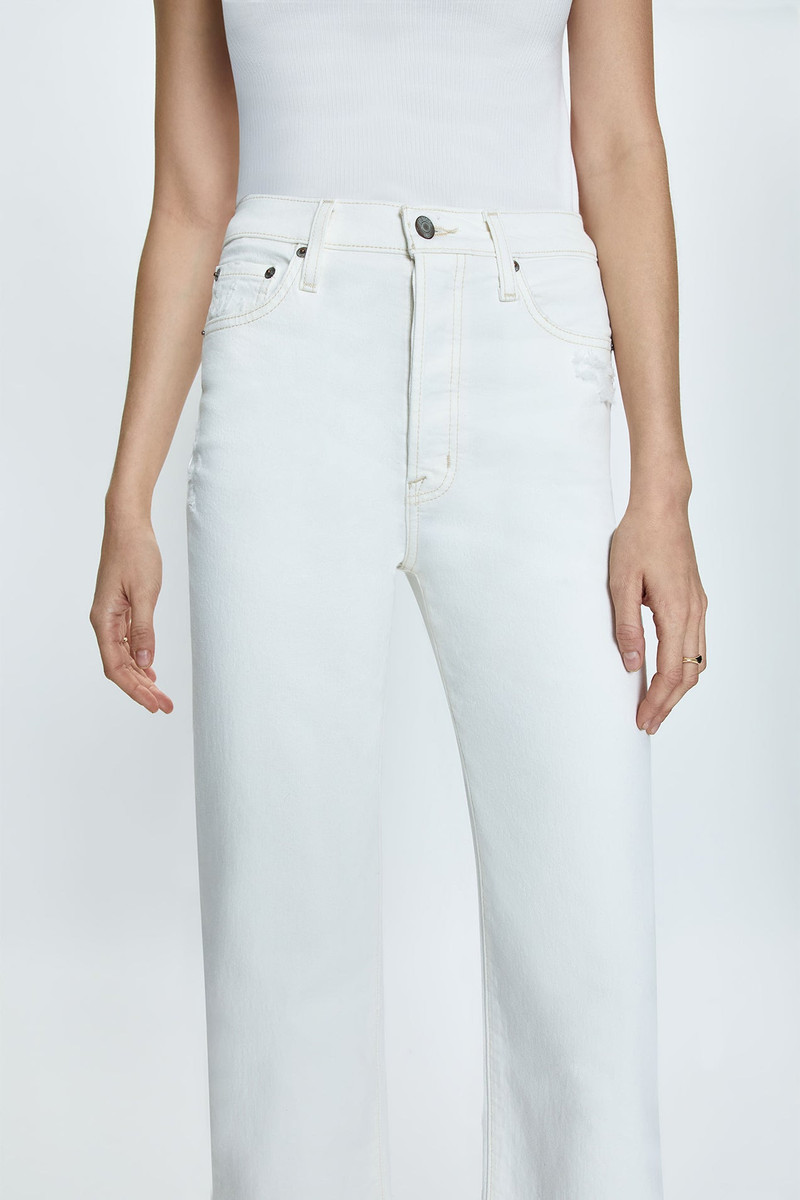 CASSIE CROP SUPER HIGH RISE STRAIGHT CROP JEAN - SAND VINTAGE 3