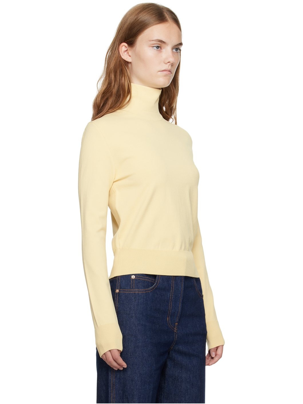 Yellow Classic Turtleneck - 2