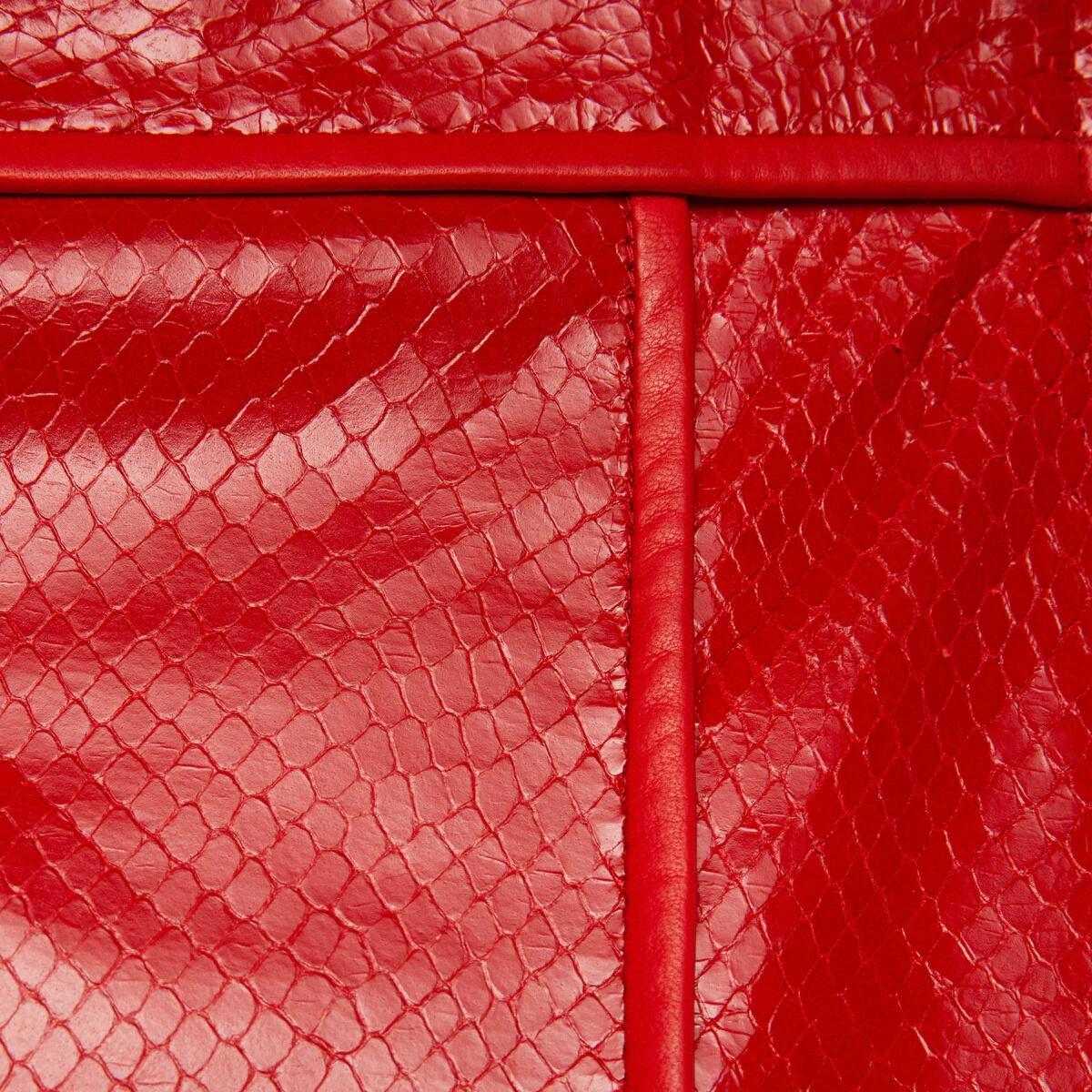 Python print leather skirt - 4