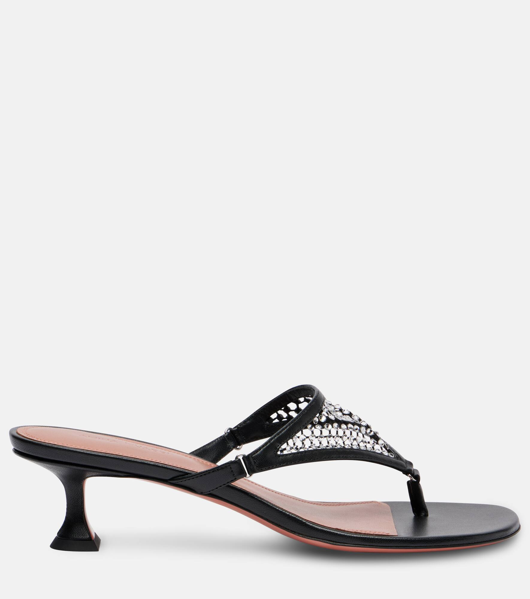 Cameron 45 crystal-embellished thong sandals - 4