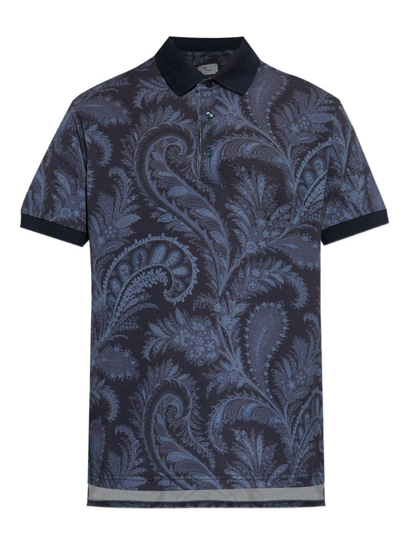 paisley-print polo shirt 1
