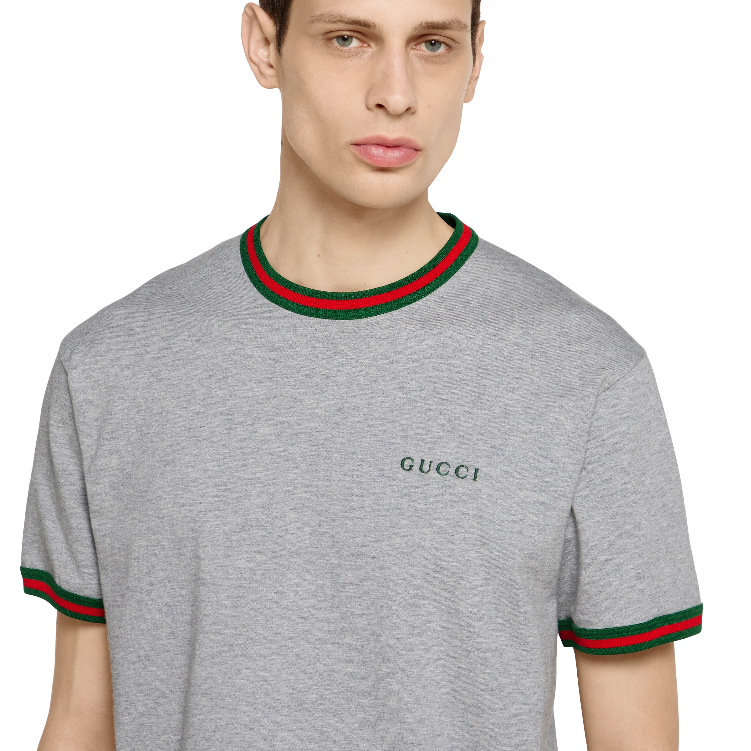 Cotton jersey T-shirt with embroidery - 5