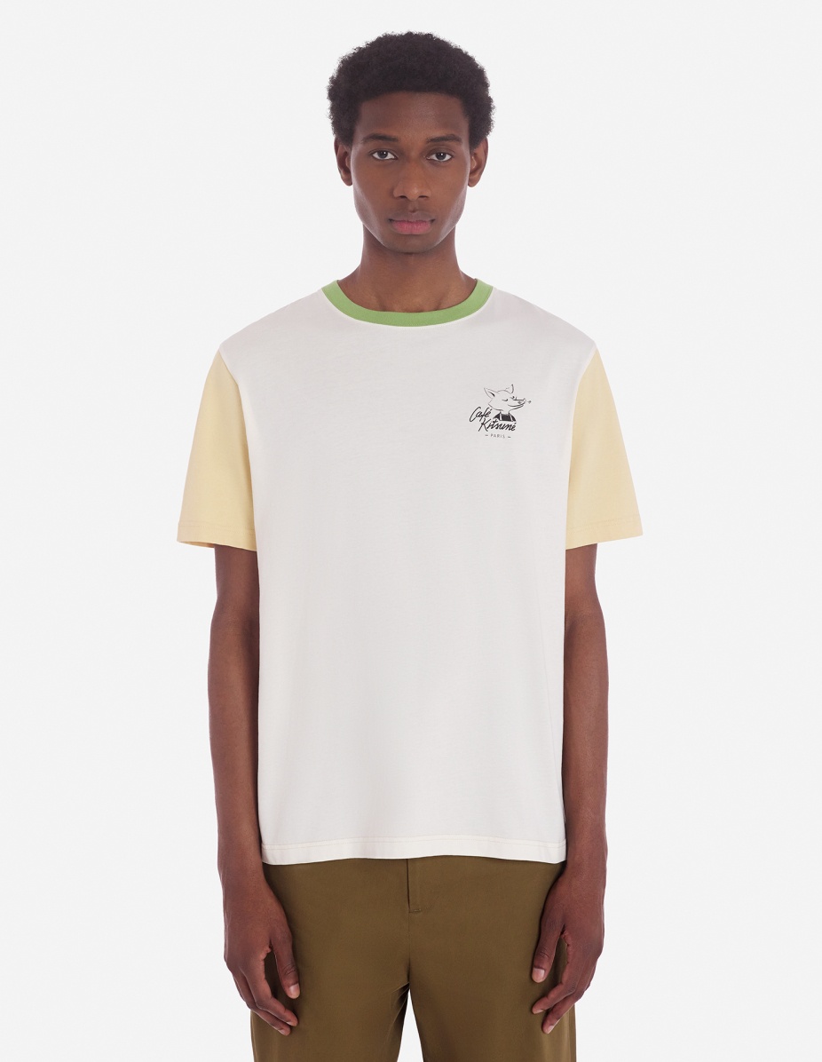CAFE KITSUNE COLORBLOCK RELAX TEE-SHIRT - 4