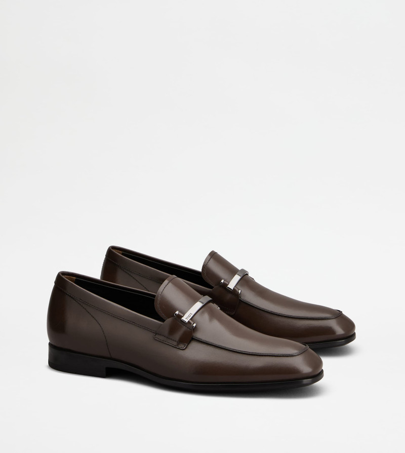 LOAFERS IN LEATHER - BROWN 2