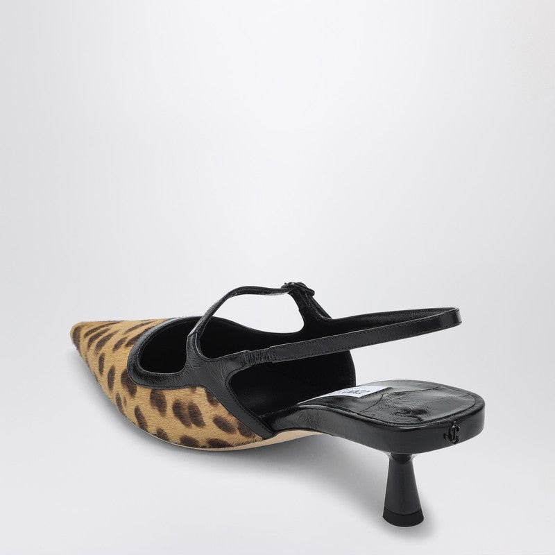 DIDI 45 SLINGBACK IN LEOPARD PRINT PONY SKIN - 2