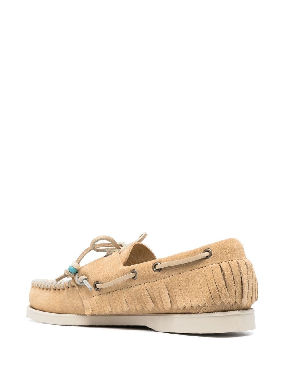 fringed beaded boat shoes - 3