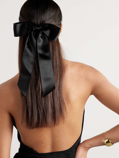 Jennifer Behr Virginia silk-satin bow hair clip outlook