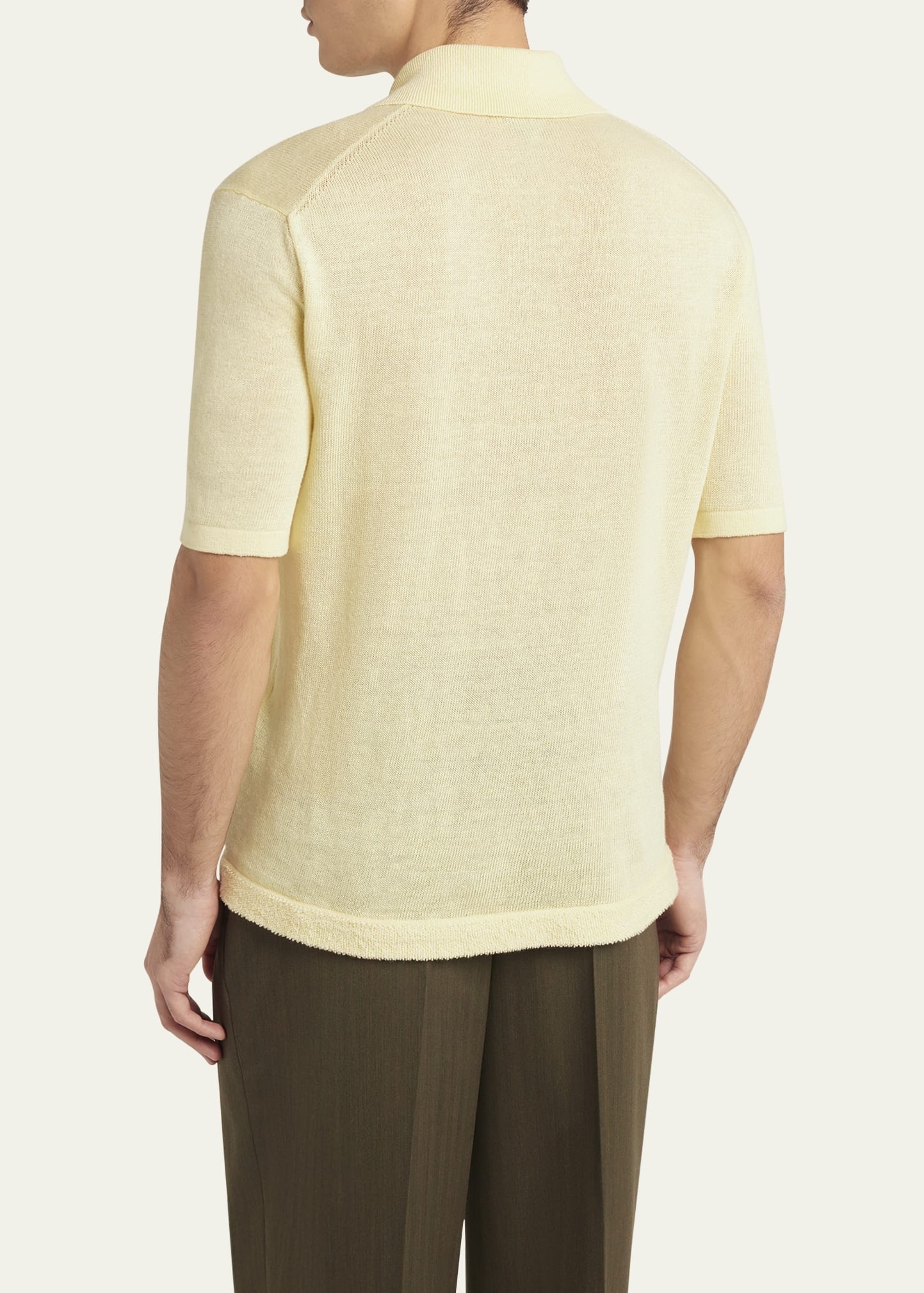 Men's Linen-Knit Polo - 3
