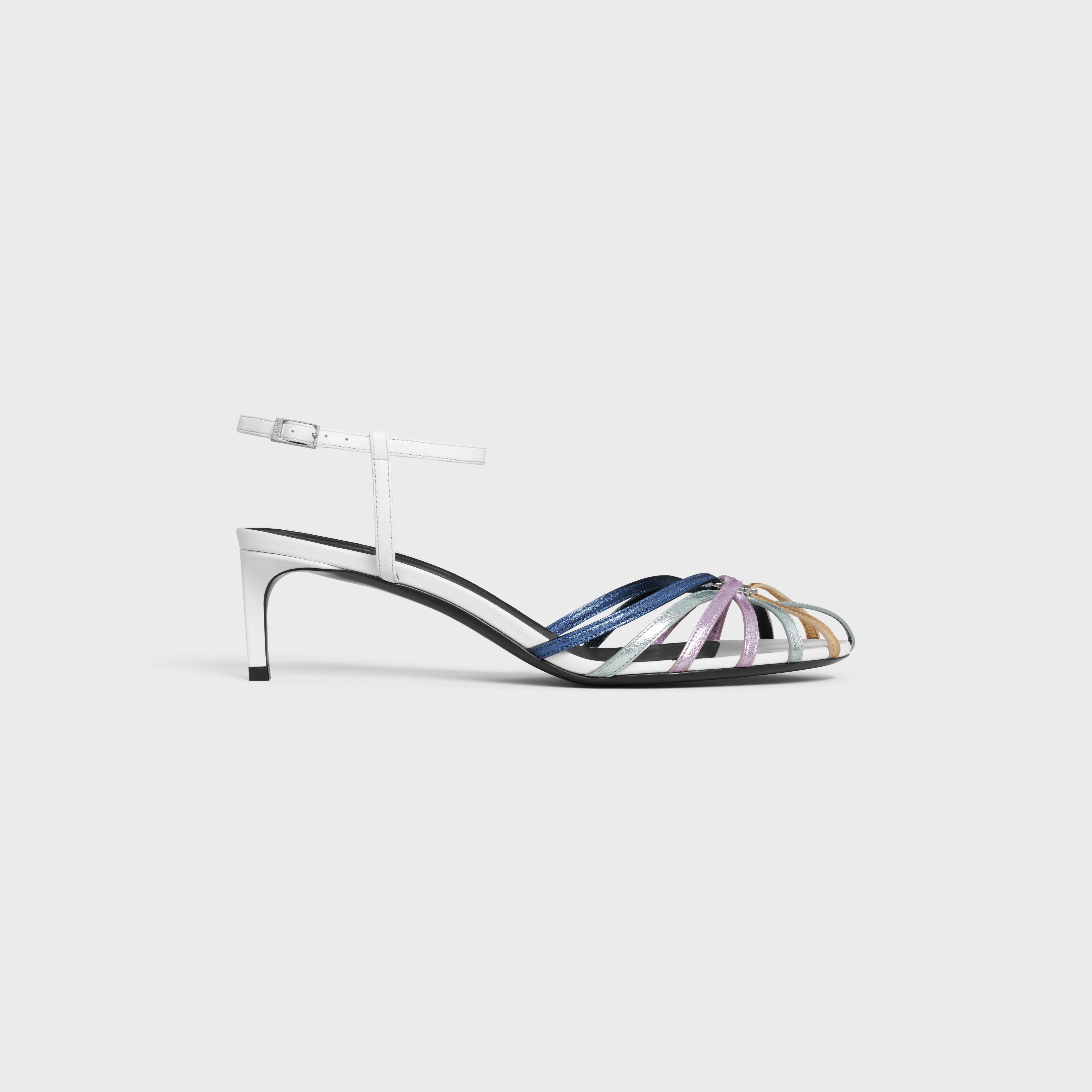 CELINE TRIOMPHE SANDAL in Laminated Calfskin & Lambskin - 1