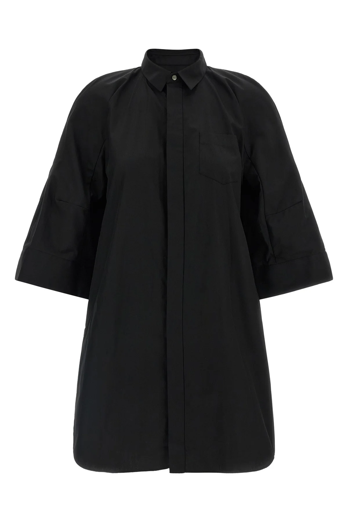 Chemisier Dress With Wide Sleeves - 1