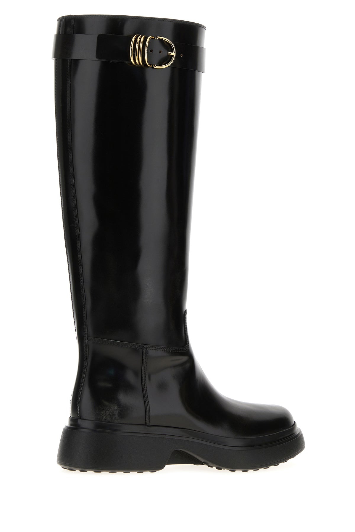 Black leather boots - 3