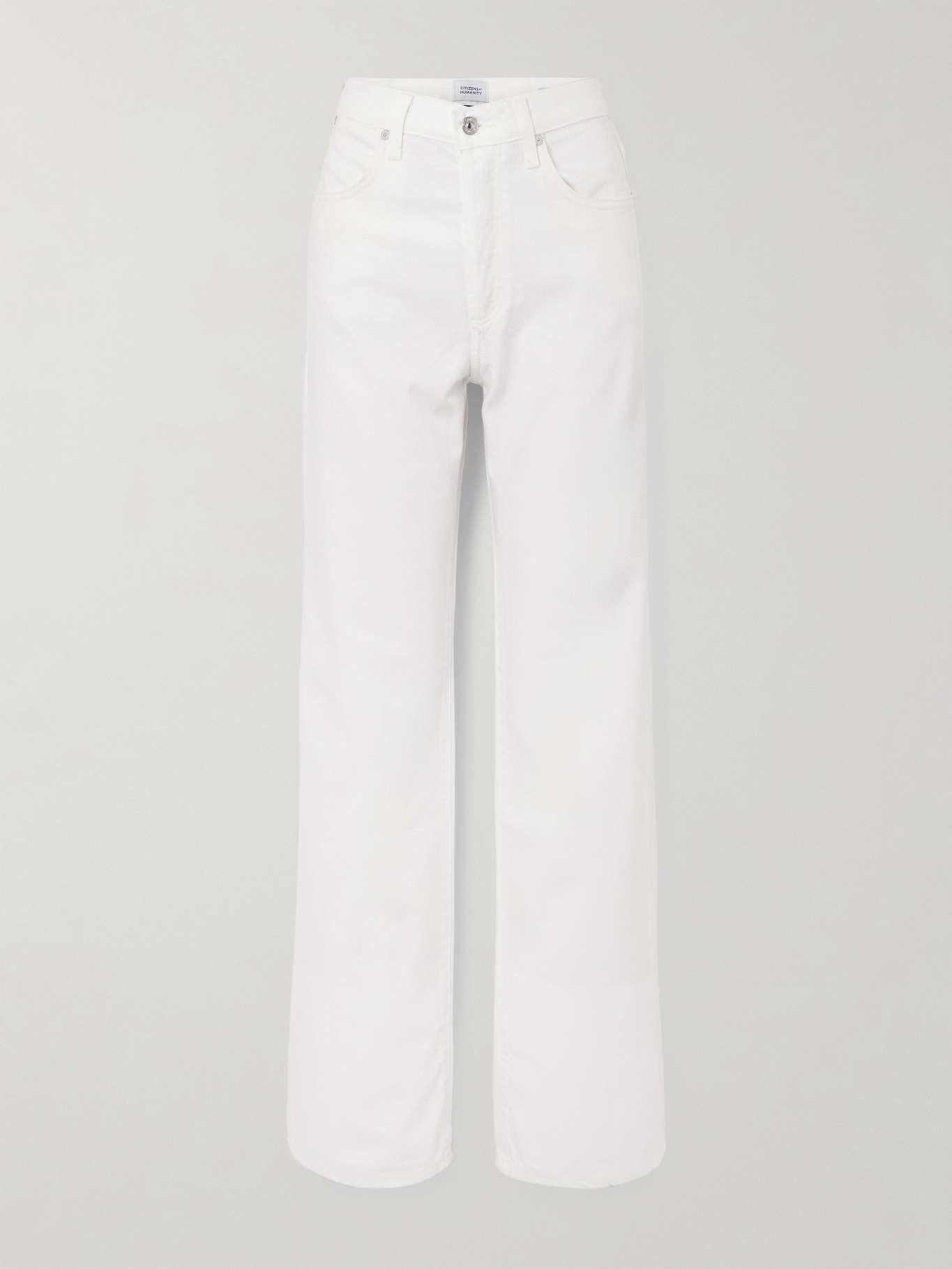 Annina high-rise straight-leg jeans White - 1