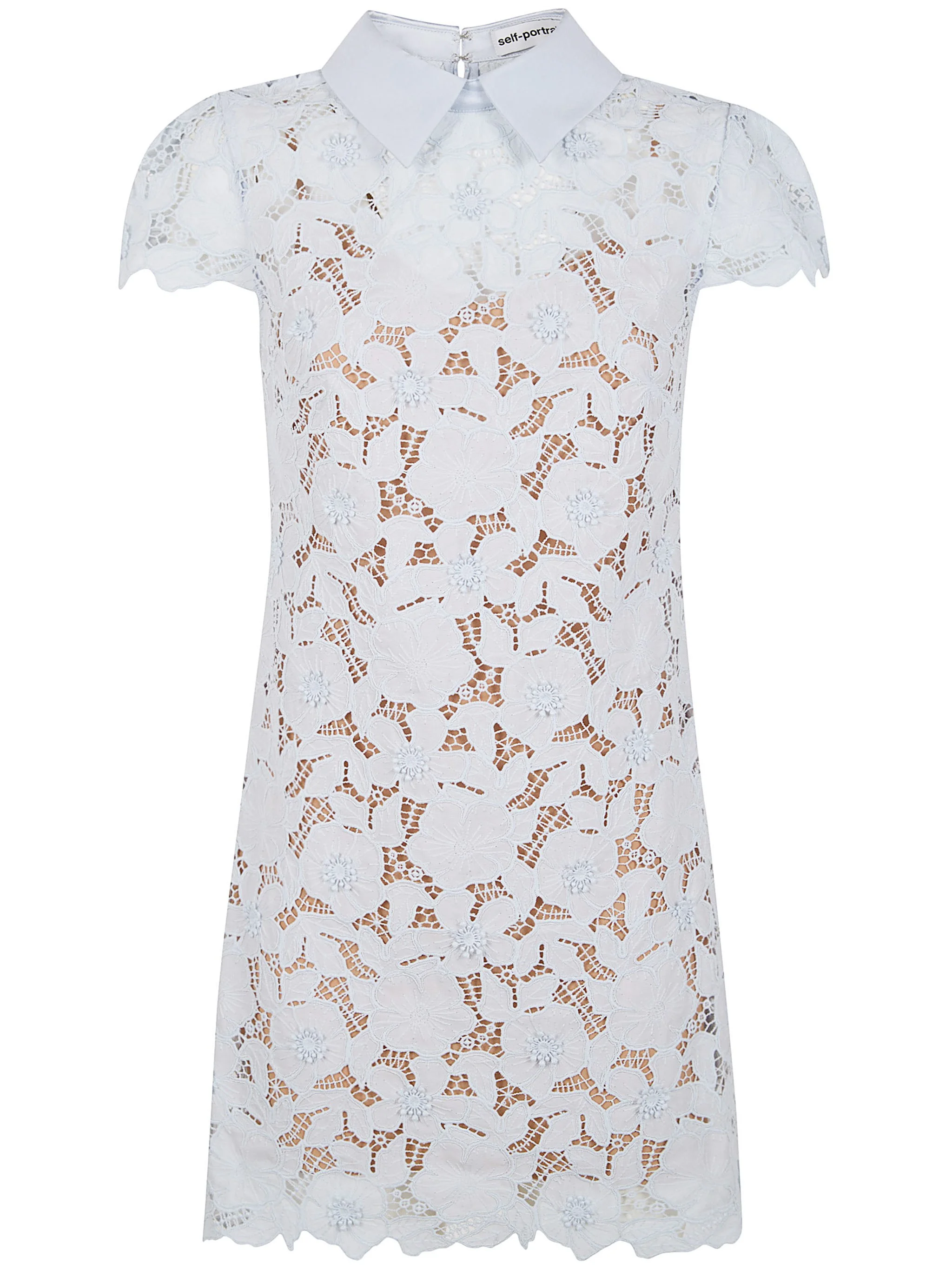 Guipure Lace Mini Dress - 1