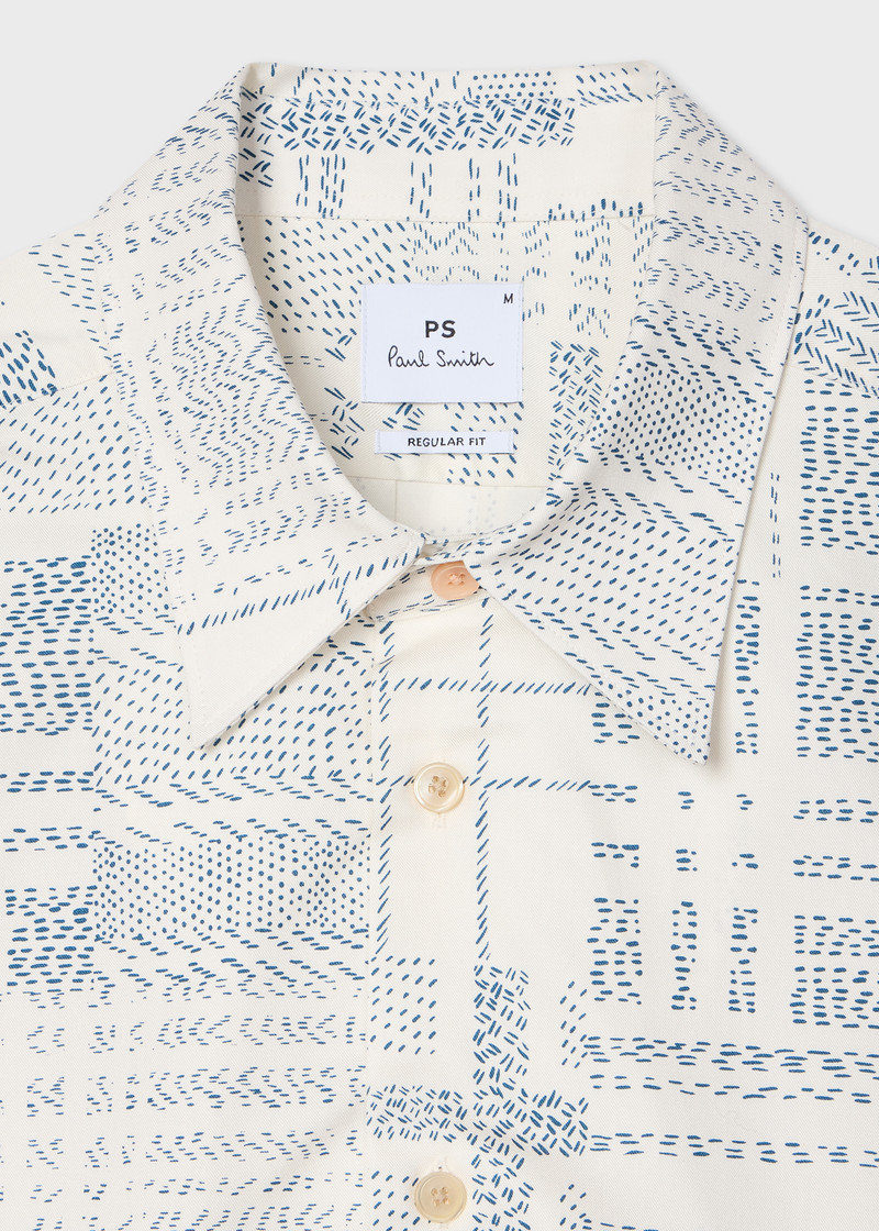 Paul Smith White 'Sunography Spot' Print Shirt outlook