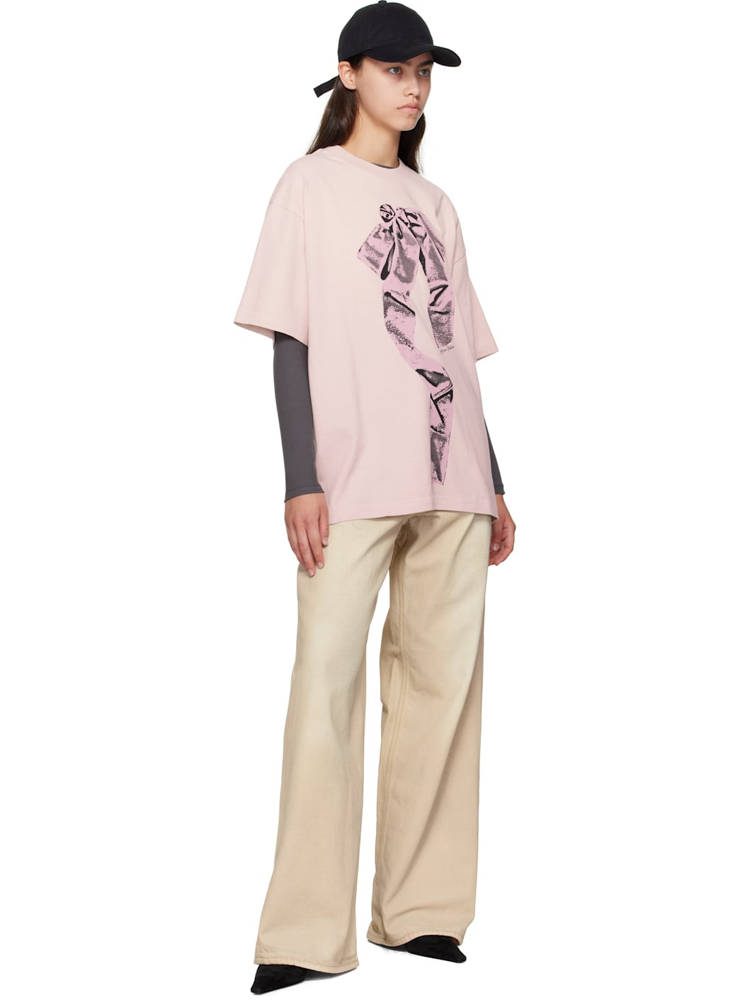 Beige 1981 Loose Fit Jeans - 4