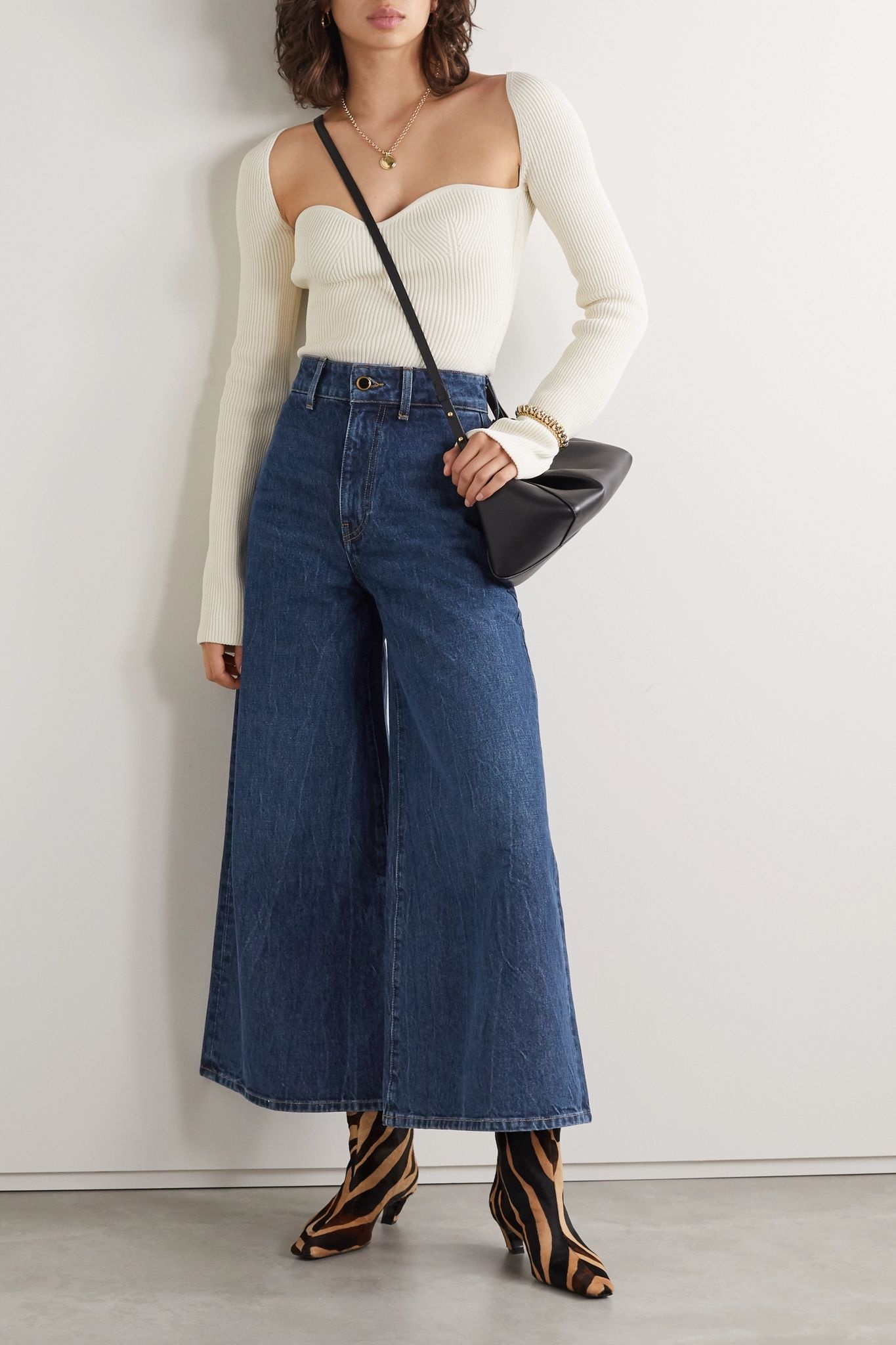 Darcy cropped mid-rise wide-leg jeans - 2