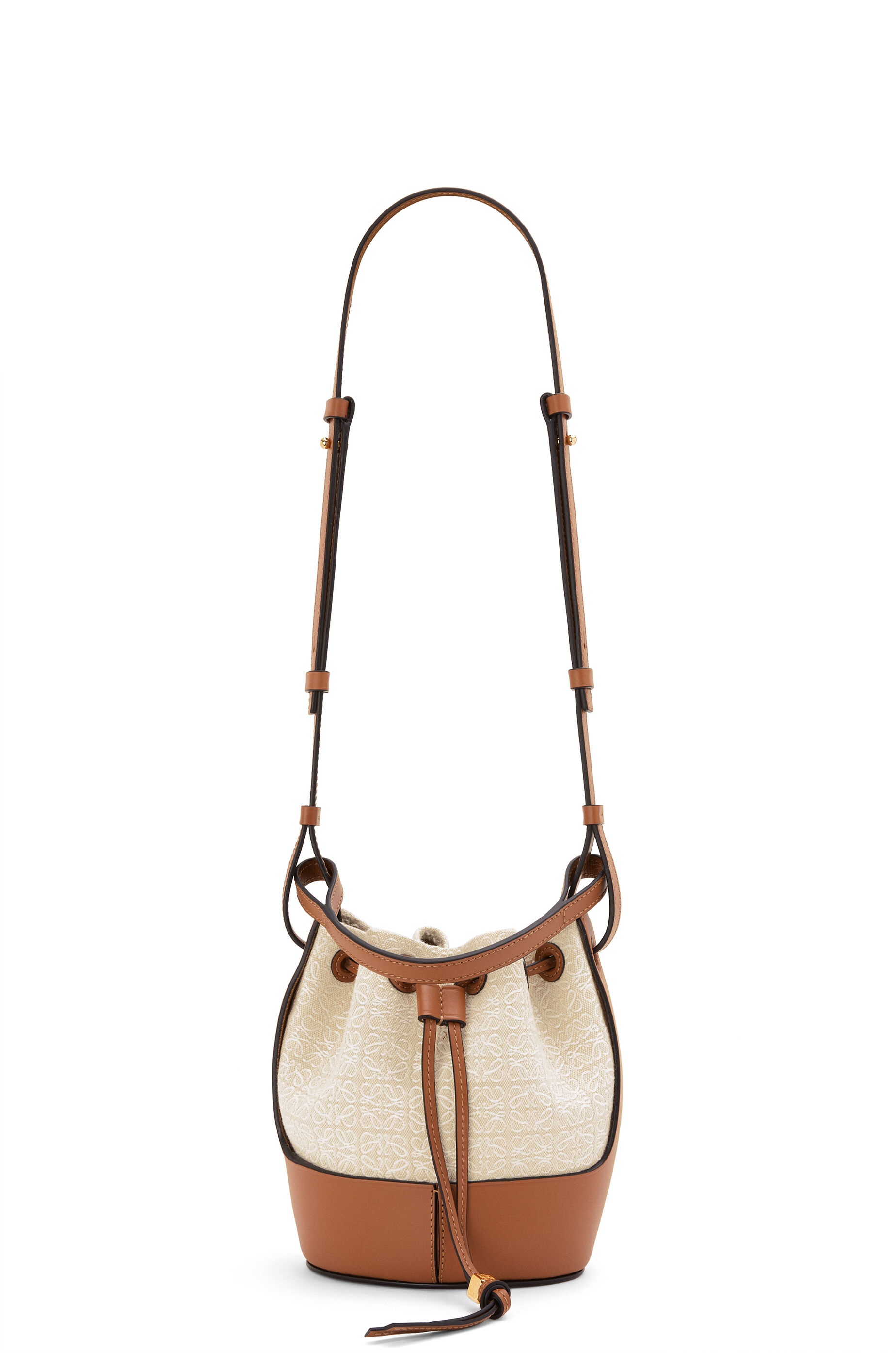 Mini Balloon bag in Anagram jacquard and calfskin - 6