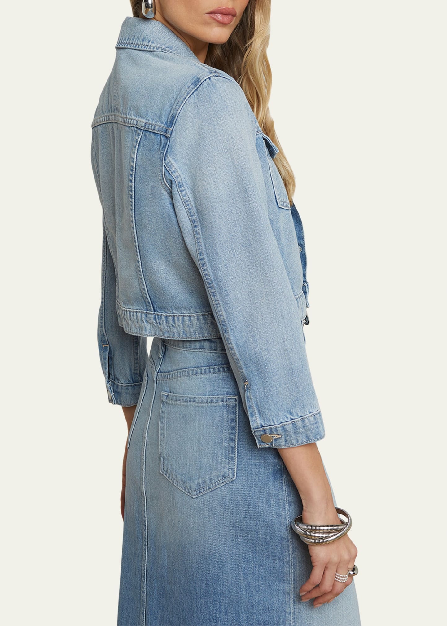 Koda Cropped Denim Jacket - 3